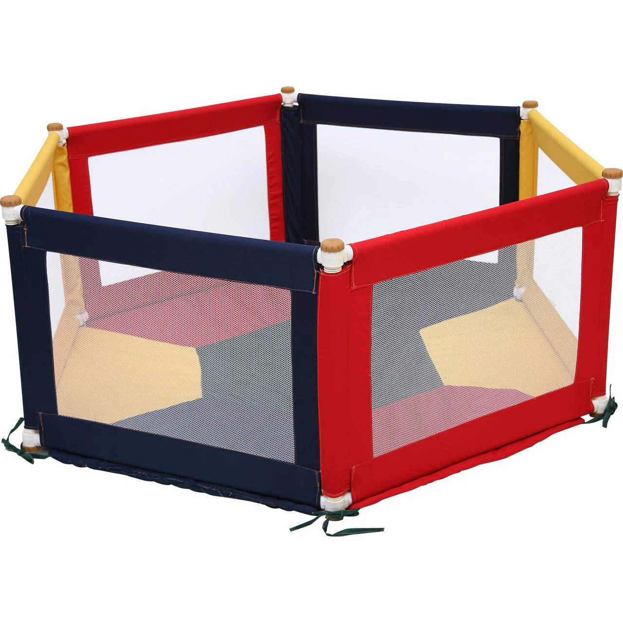 Pokano Fabric Hexagonal Playpen & Mat - Image 4